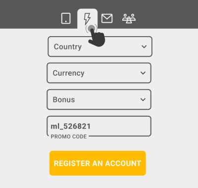 Instant (One-click) registration